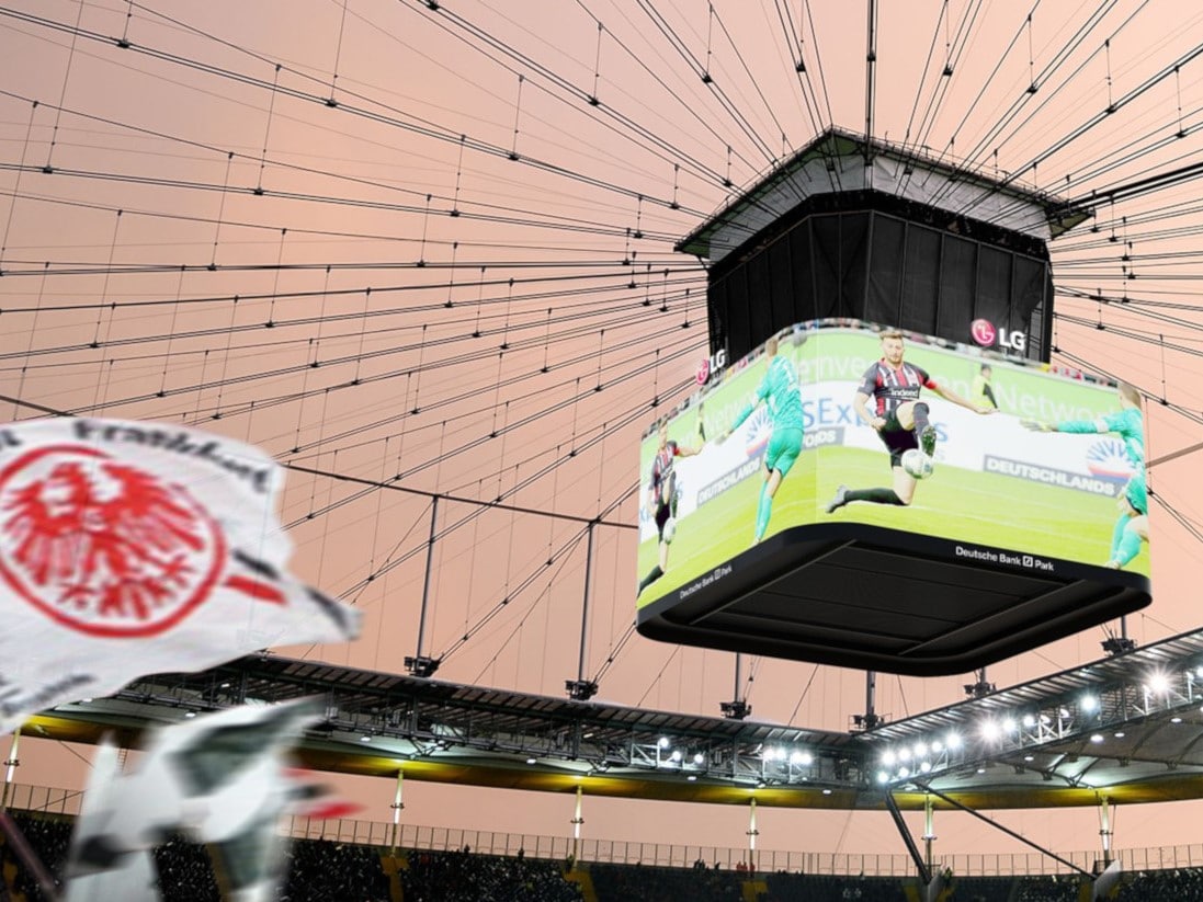 Neuer VideowÃ¼rfel von LG in Deutsche Bank Park - sportsbusiness.at